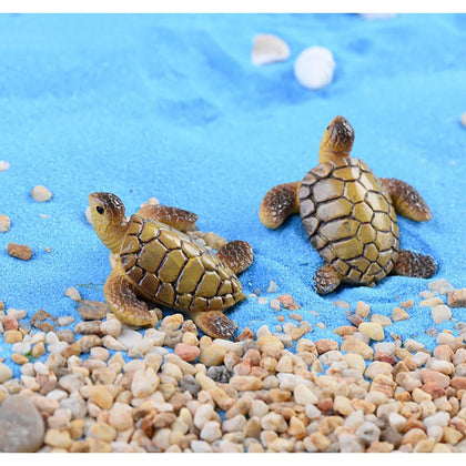 MAOMIA sea turtle miniature for beach-inspired micro gardens and fairy landscapes.