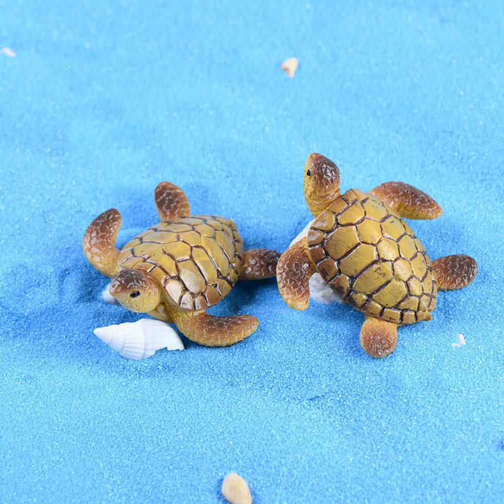 MAOMIA sea turtle miniature decor for fish tanks and terrariums.