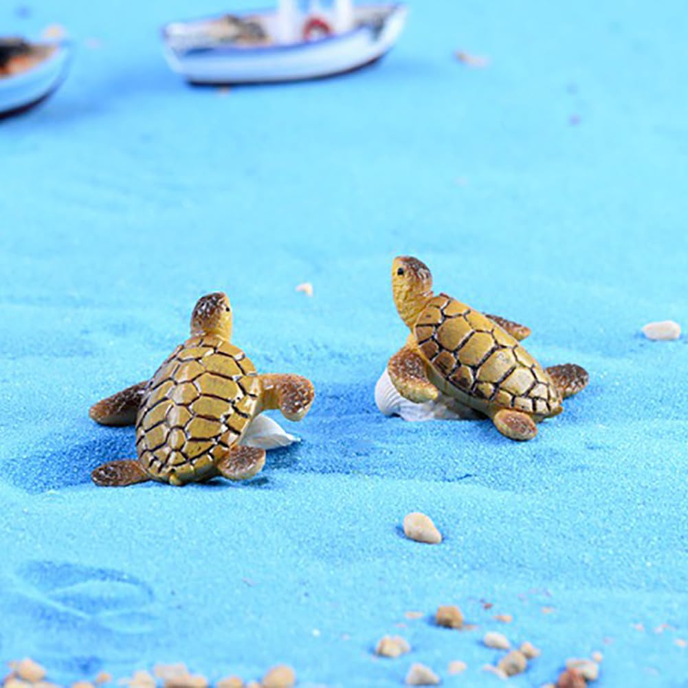 MAOMIA seaside turtle ornament adds a playful focal point.