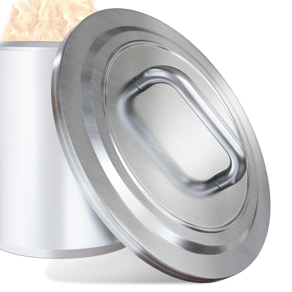 Maonlyking fire pit lid protects Solo Stove Bonfire 2.0 from weather.