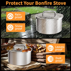 Maonlyking lid provides all-season protection from rain and dust outdoors.