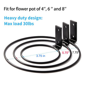 Maosen 8-inch inner diameter ring sized for mid-sized pots and easy mounting