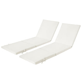 Maphissus 77x24 lounge cushions left view with full-length support for outdoor lounging