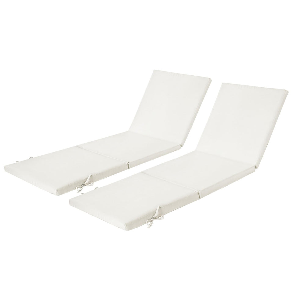 Maphissus 77x24 lounge cushions left view with full-length support for outdoor lounging