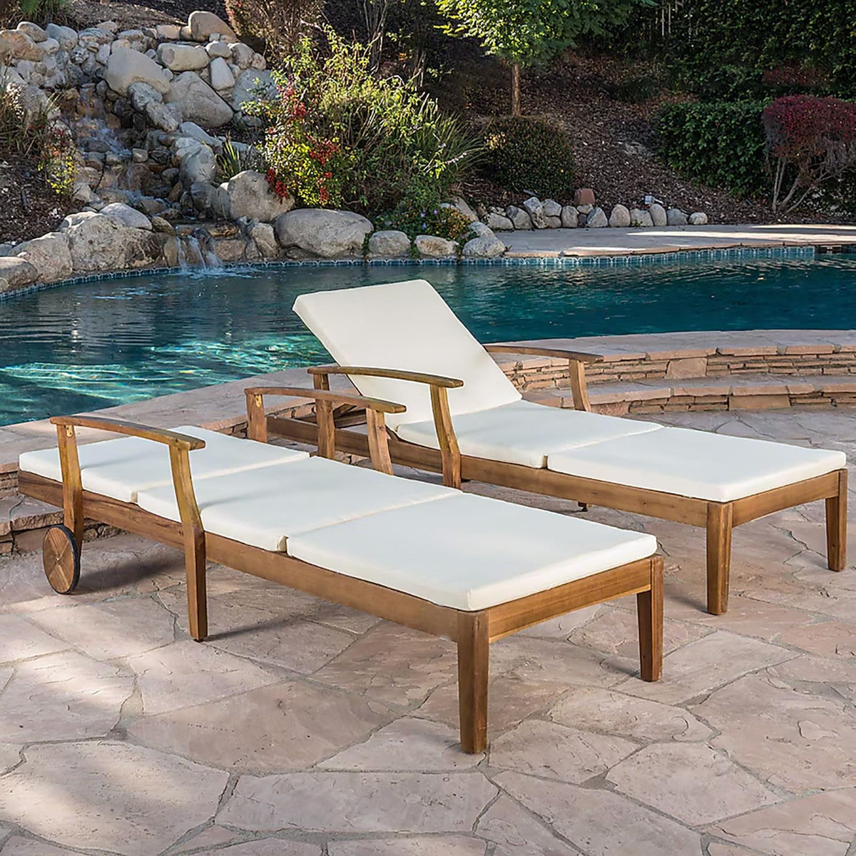 Maphissus 77x24 lounge cushions right view showing cohesive design on chaise