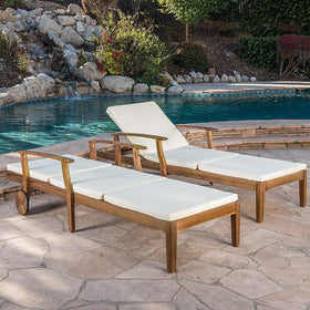 Maphissus 77x24 lounge cushions right view showing cohesive design on chaise