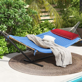Maphissus extra-large hammock pillow for outdoor lounging and naps.