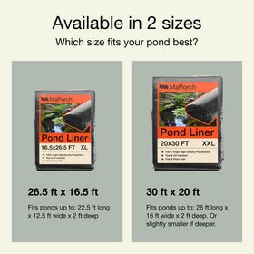 MAPORCH pond liner easy cut and fit for DIY projects