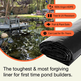 MAPORCH pond liner UV-resistant protects liners in sunny climates