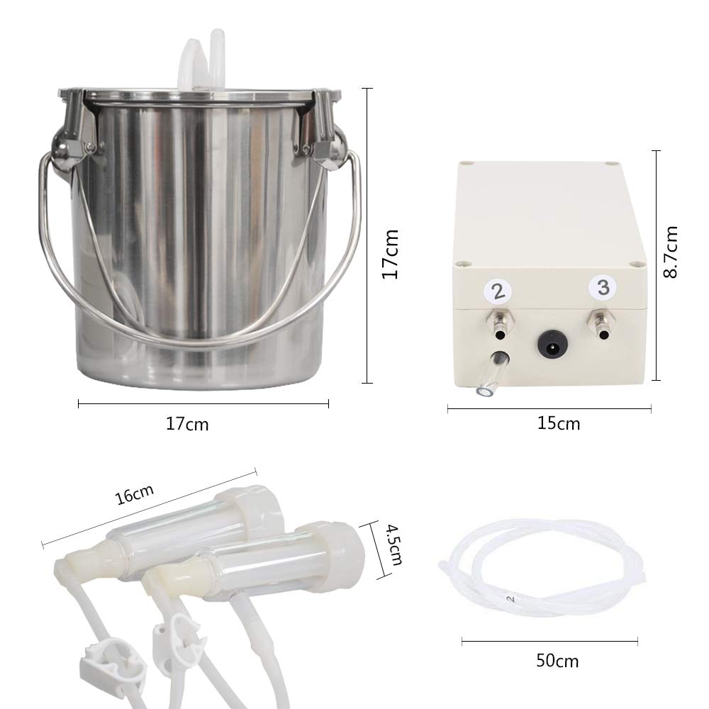 MAPOTAD stainless steel milk bucket promotes easy handling and safe storage