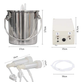 MAPOTAD stainless steel milk bucket promotes easy handling and safe storage
