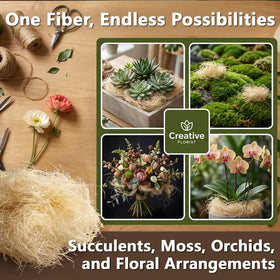 MAQIHAN coconut fiber greenery cover enhances planter aesthetics indoors and outdoors.