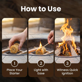 MAQIHAN fire starter rolls support planning for road trips and trips.