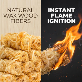 MAQIHAN fire starter rolls ideal for camping and outdoor cooking.
