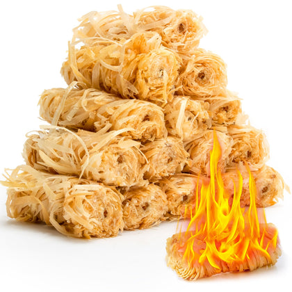 MAQIHAN fire starter rolls ignite quickly for fast outdoor lighting.