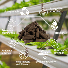 MAQIHAN hydroponic pods offer excellent water absorption for consistent moisture.
