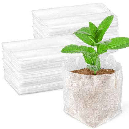 MAQIHAN nursery grow bags in-use for seed starting and organized transplanting