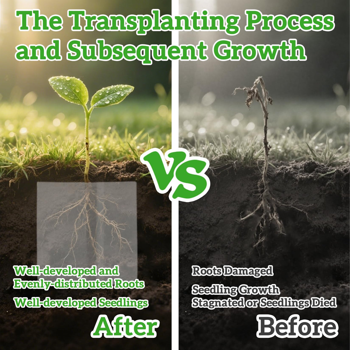 Temperature-reflective MAQIHAN bags help stabilize seedling temperature