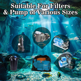 MAQIHAN 17x17 inch bag ideal for pond, aquarium, and pool pumps