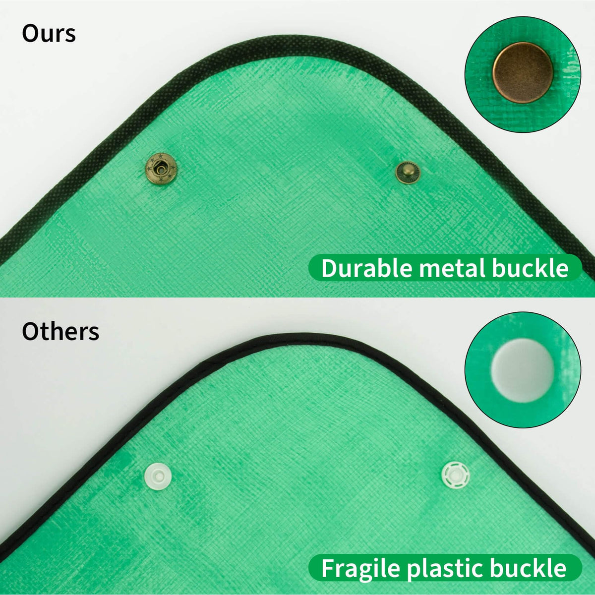 MAQIHAN mat with metal corner buckles for secure, stable repotting workflow.