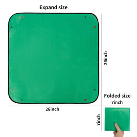 MAQIHAN repotting mat folded into a compact tray for easy storage.