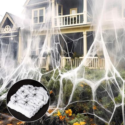 MAQIHAN spider webs outdoor cobwebs ideal for porches and trees.