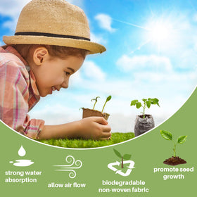 MAQIHAN peat pellets absorb water quickly and expand