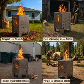 Natural corten patina forming on the Marabuut barrel without compromising strength.