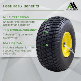 MARASTAR 21426 includes spacer, washers, and extra e-clip for quick fit.