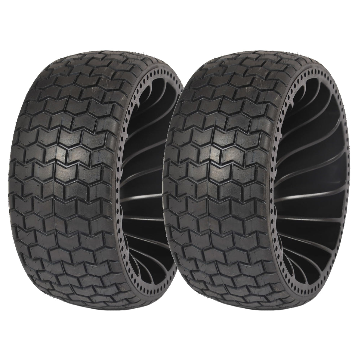 MARASTAR 31426 flat-free tire-wheel assembly for front mower tires, maintenance-free.