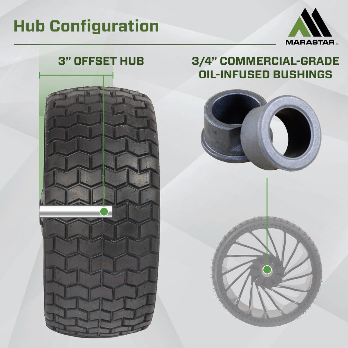 MARASTAR 31426 oil-infused-bushings emphasize durable, smooth operation.