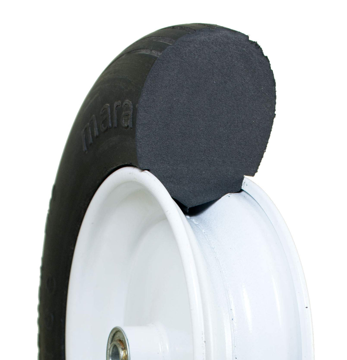 Marathon hub and bearings illustration highlight secure mounting