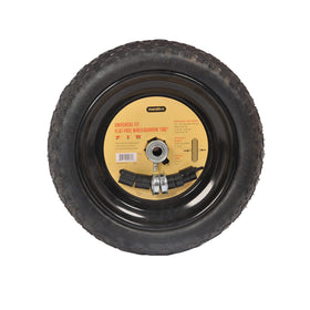 Marathon adapter-kit and hub components enable easy wheelbarrow fitment