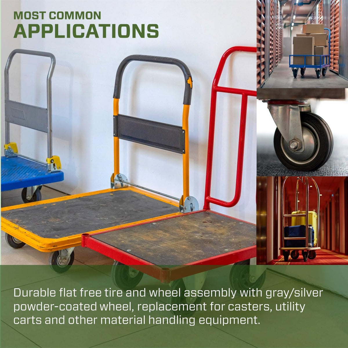Marathon compatible casters upgrade carts for better performance