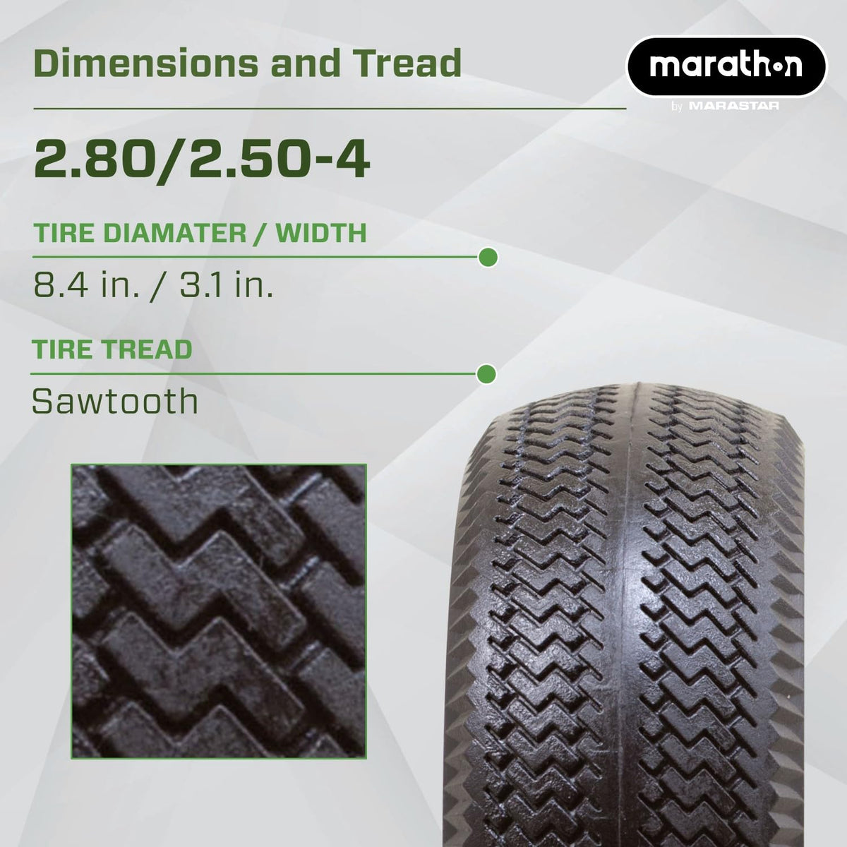 Marathon half-inch ball bearings provide smooth rolling for carts