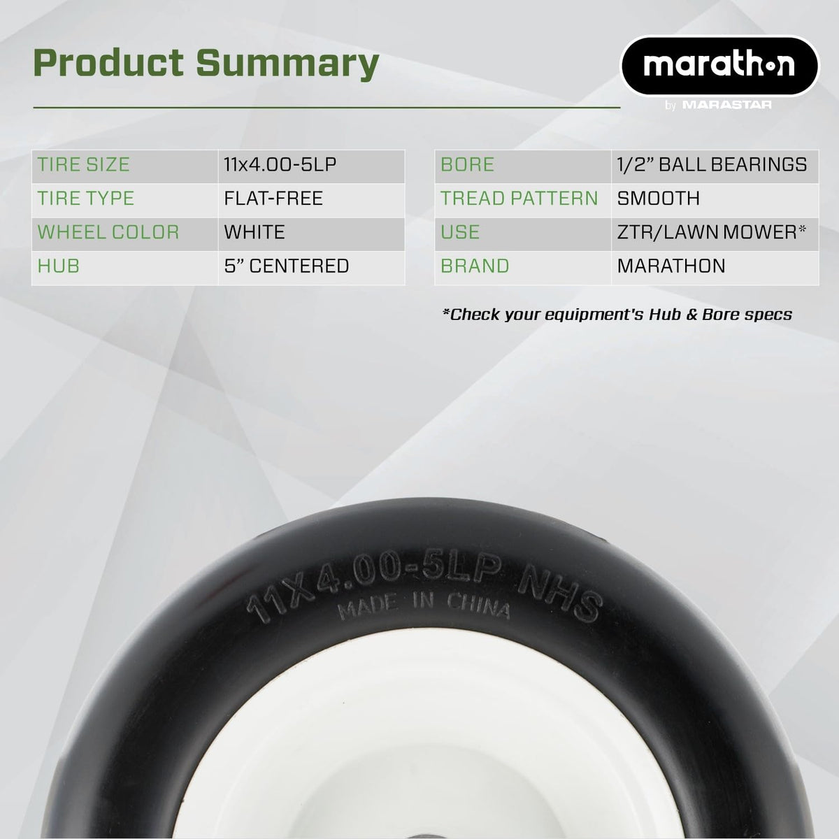Significantly lighter than competing solid tires for easier handling.