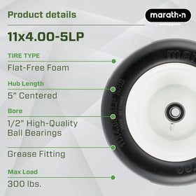 Marathon 1/2-inch precision ball bearings delivering smooth rolling under load.