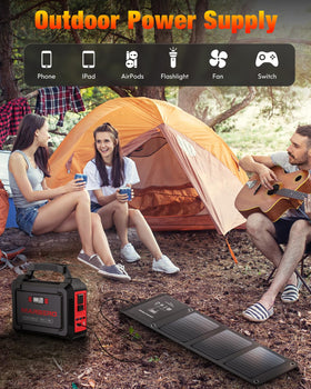 MARBERO 21W kit includes carabiners and adapters for setup