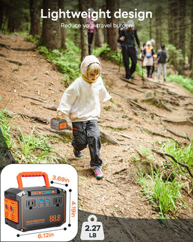 MARBERO recharge options include AC, solar, and car for flexible power.