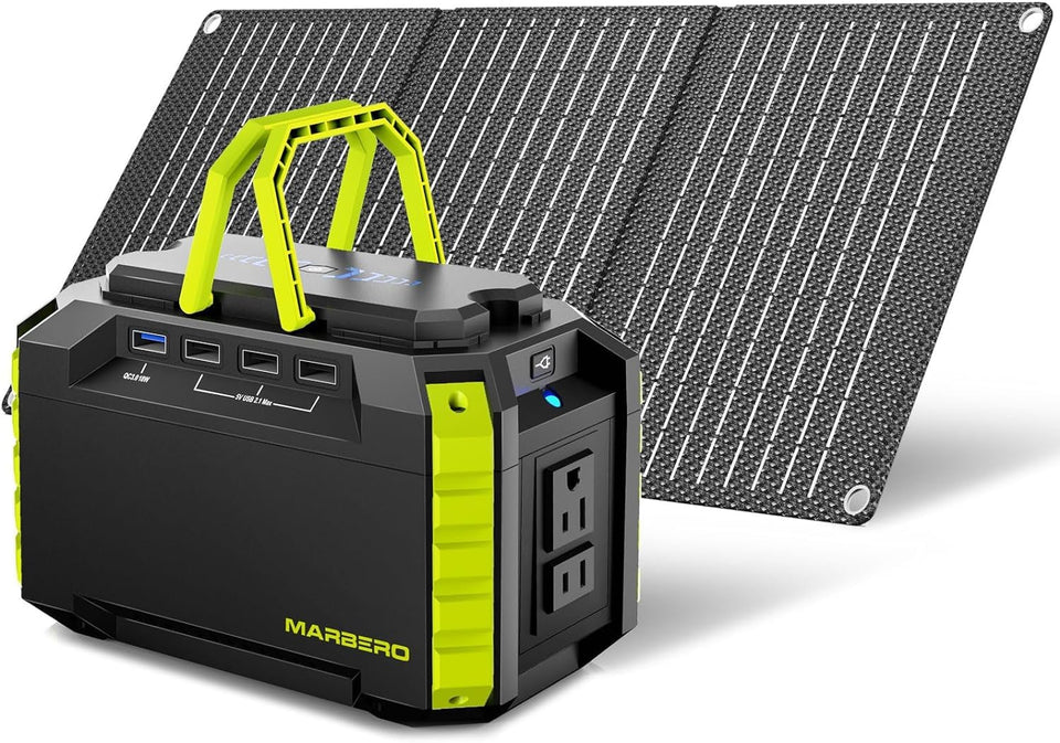 MARBERO Solar Generator compact design for easy portability on camping trips