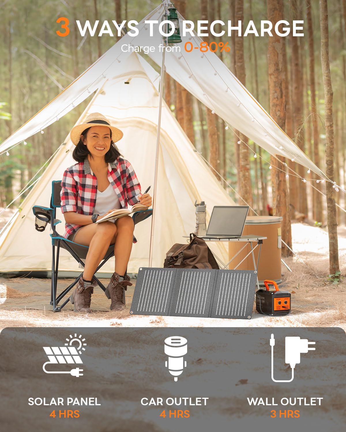 MARBERO USB-C PD 30W port enables fast charging for laptops and phones.