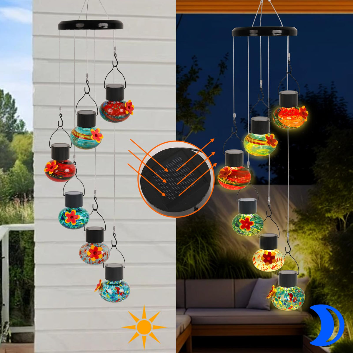 Marchrose frost glass design brightens patios and balconies with elegant garden decor