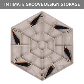 MARCHROSE stepping stone for walkway with slate-grey texture, creates elegant garden paths.
