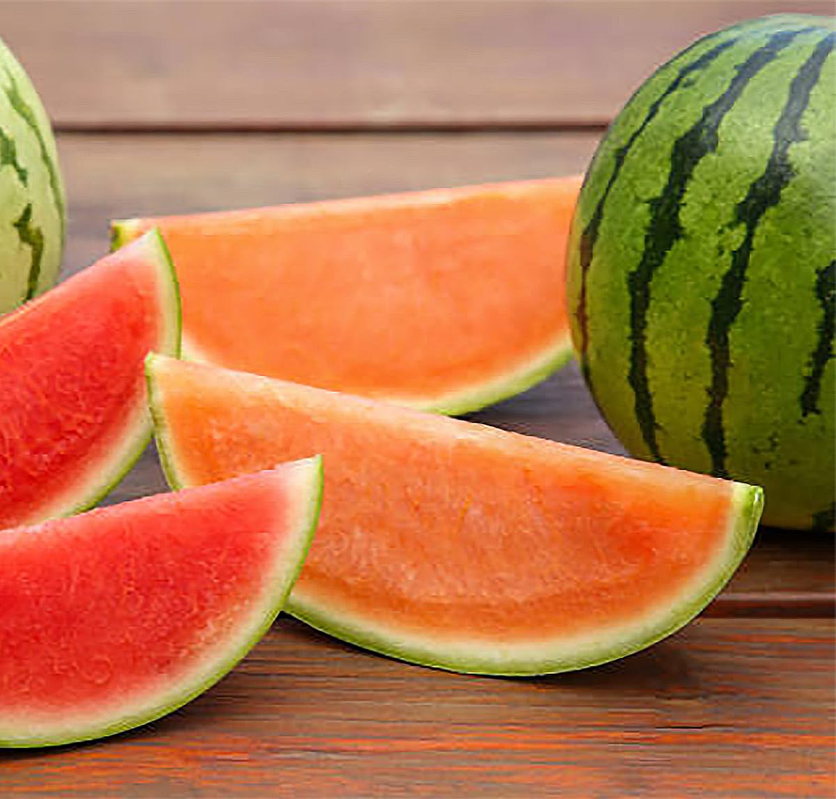 Marde Ross Tendersweet Orange Watermelon Seeds planted in ground for large 15-30 lb melons