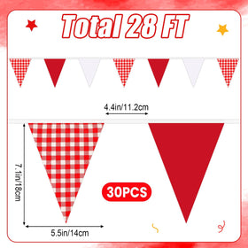 MARFOREVER fabric triangle flags ideal for weddings and celebrations, adding color.