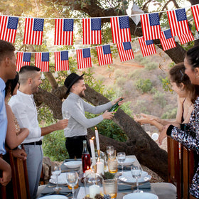 MARFOREVER Memorial Day and Fourth of July decoration for schools, bars, and events.