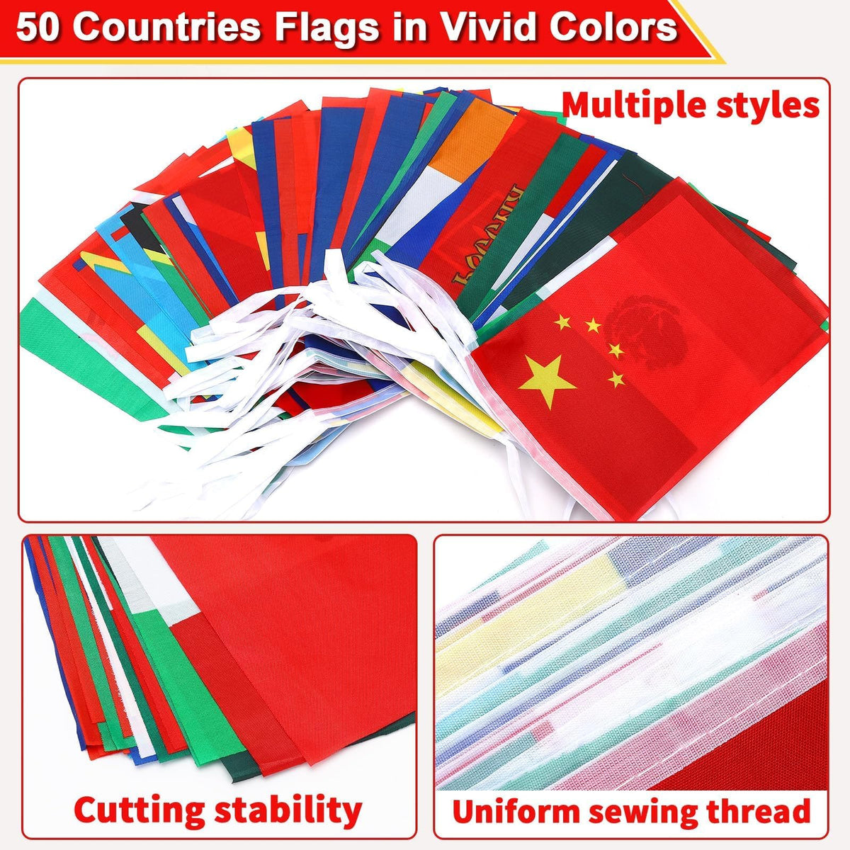 MARFOREVER premium polyester flags stay vibrant outdoors during festivals