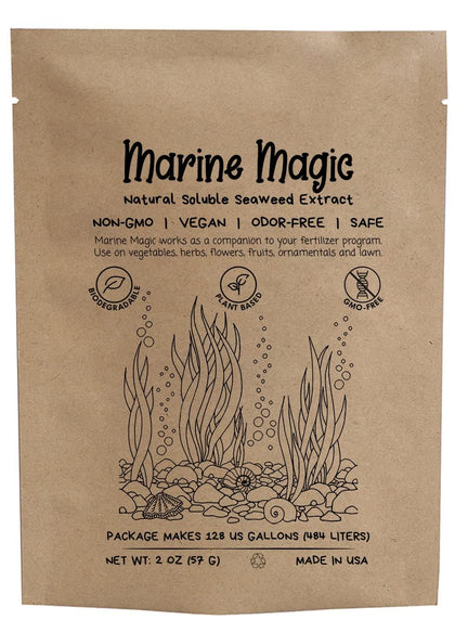 Marine Magic seaweed extract bottle pour supports strong root growth