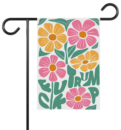 MarissaKay99 Subtle F*Ck Donald Tru flag front view for garden decor