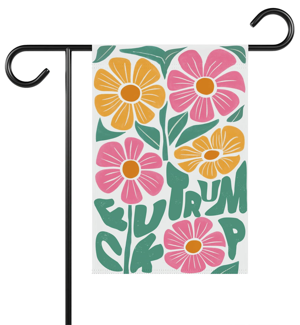 MarissaKay99 Subtle F*Ck Donald Tru flag front view for garden decor